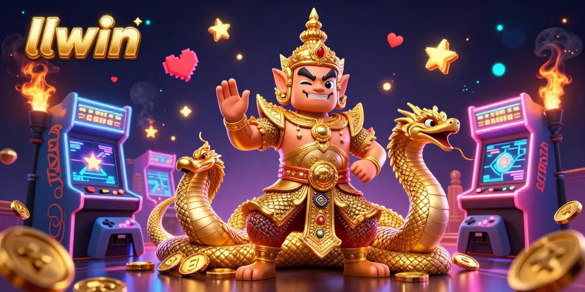 Experience thrilling action with llwin's vibrant online gaming scene featuring dynamic game elements.