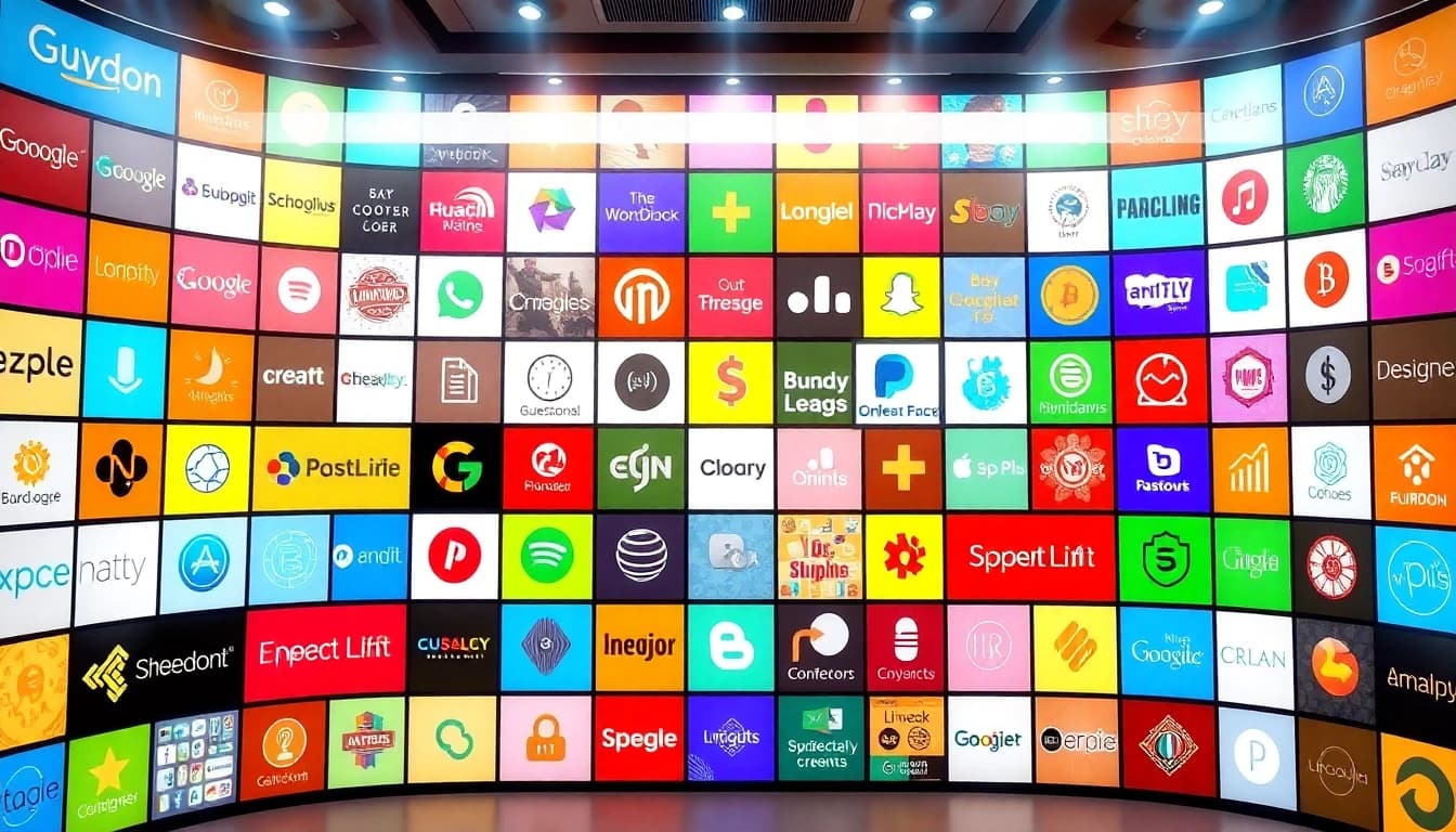 Showcase a creative advertisement layout on the million dollar homepage filled with vibrant, eye-catching tiles.