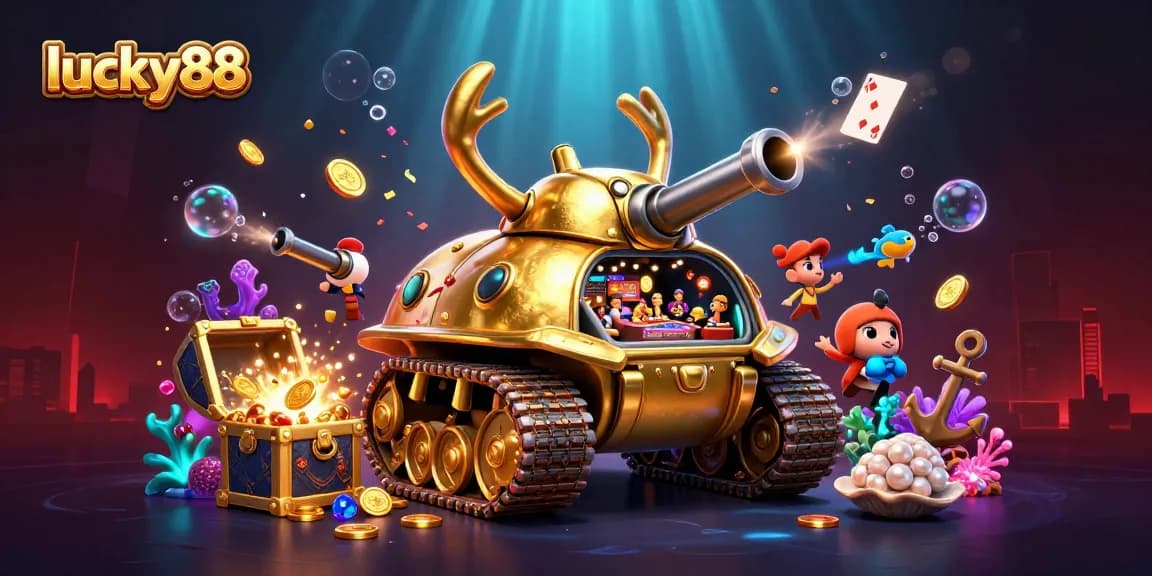 Experience the excitement of lucky88 with vibrant casino-themed underwater visuals and dynamic games.