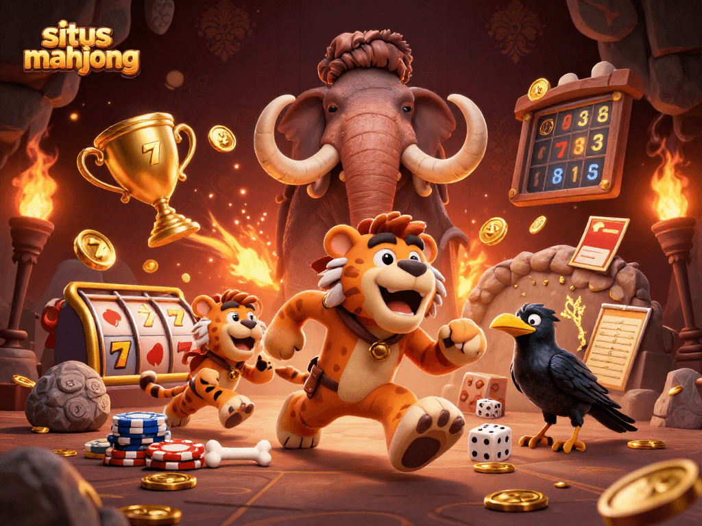 Situs mahjong brings exciting prehistoric casino adventures with a duo of characters.