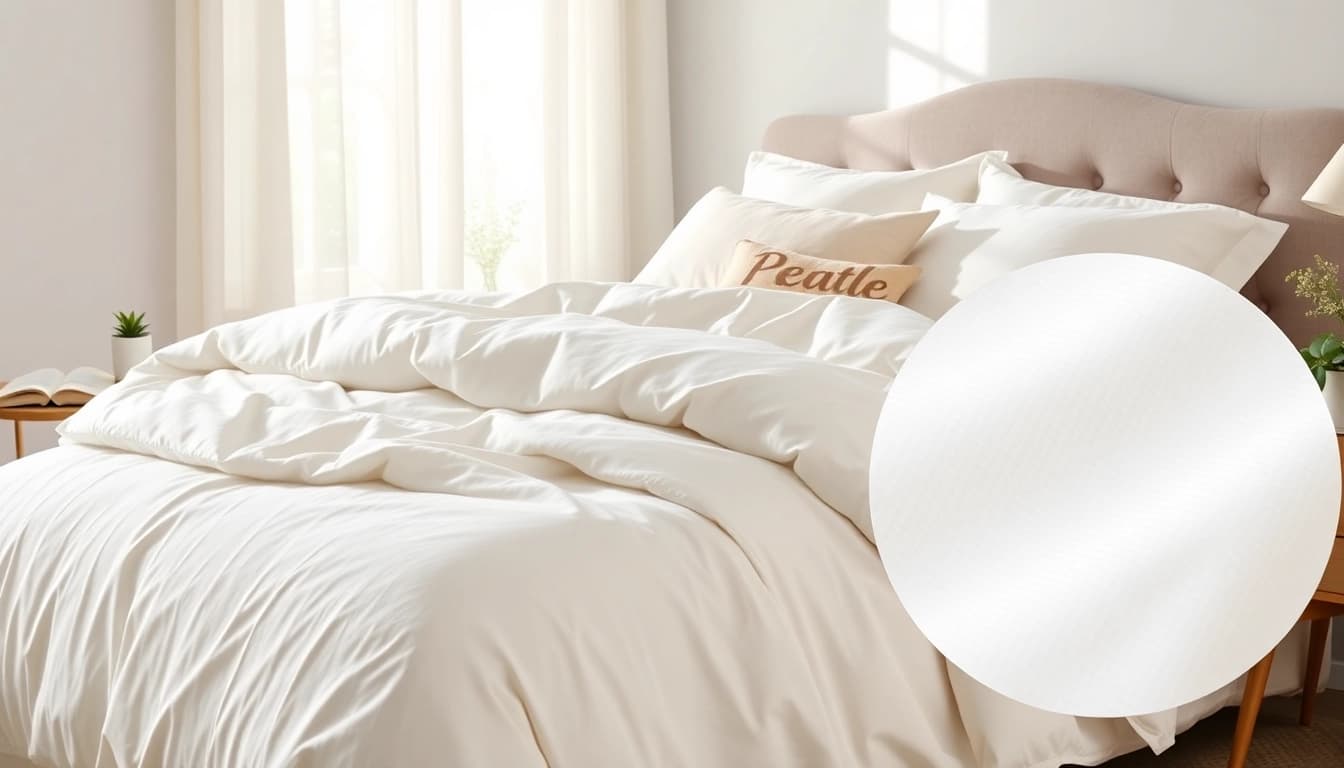 Discover wat is percale katoen through this elegant bedding set, highlighting its soft texture and quality craftsmanship.