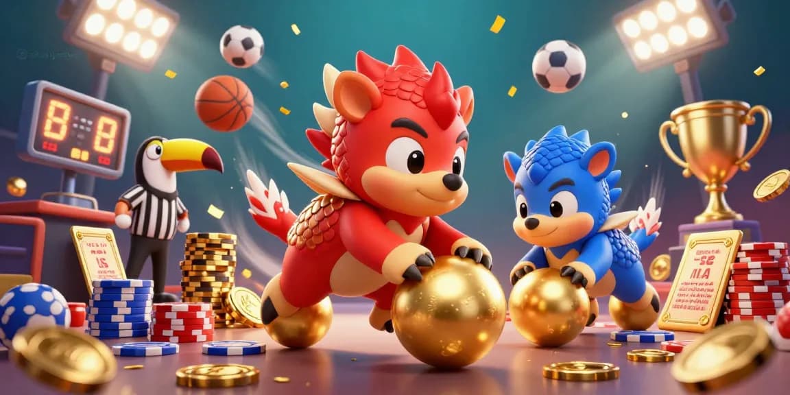 Situs gacor showcases a dynamic 3D illustration with rival pangolins and golden casino elements.