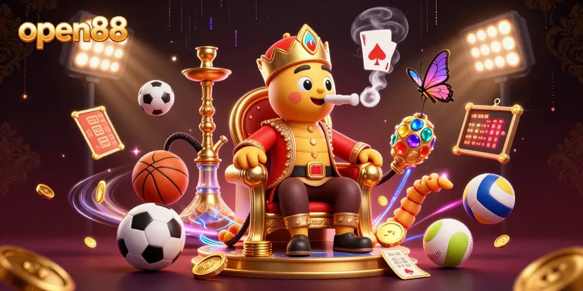 Experience thrilling bets at open88 with a vibrant scene of casino excitement.