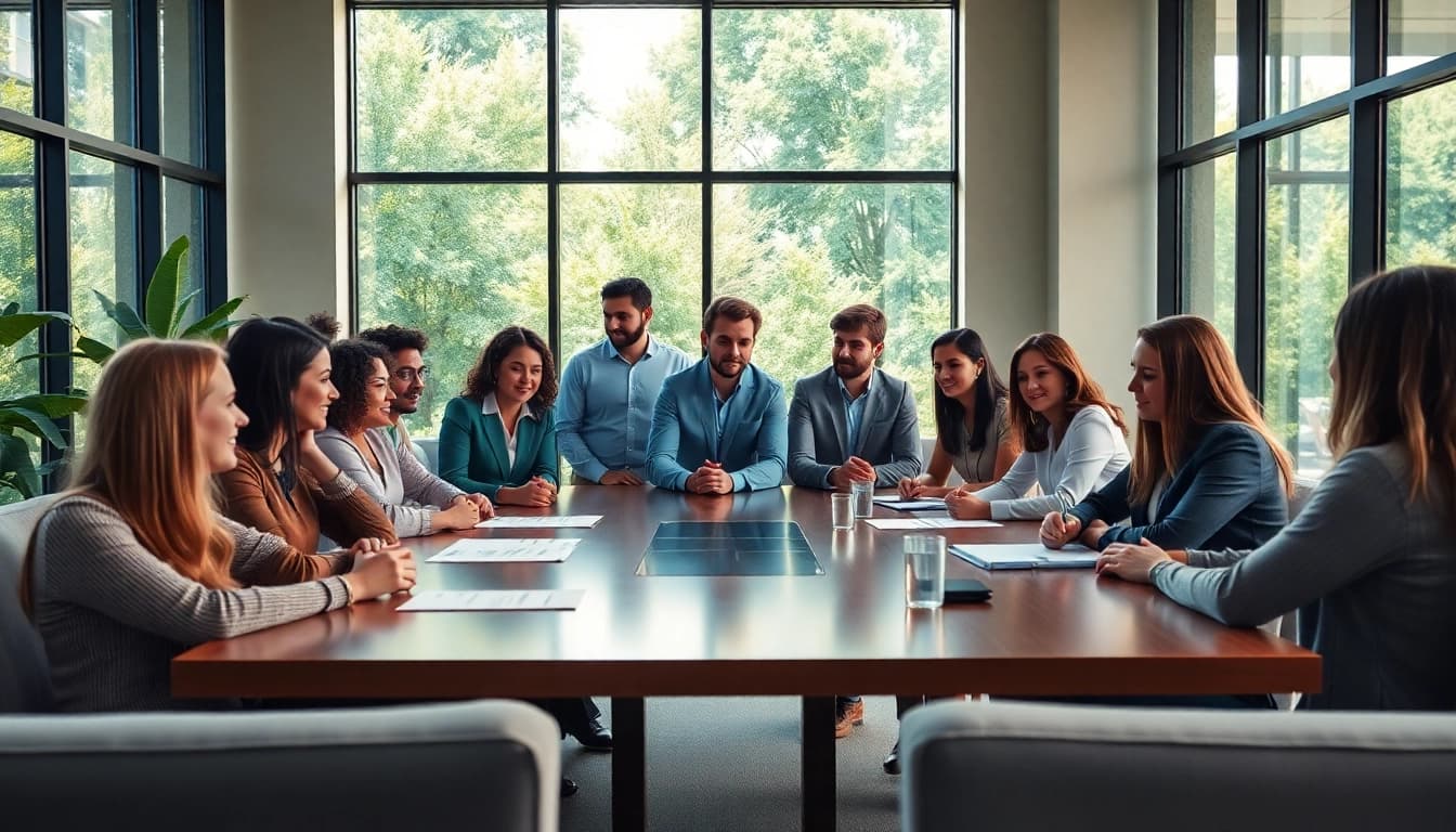 Strategische Besprechung zu csc hamburg in einem modernen Büro mit natürlichem Licht.