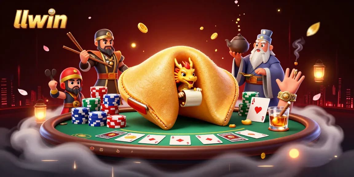 Experience the excitement of llwin's online gambling with vibrant poker scenes and dynamic characters.