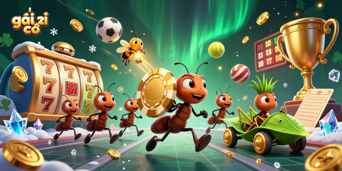 Watch the team of ants execute a heist carrying a huge poker chip in this exciting gokkie illustration.