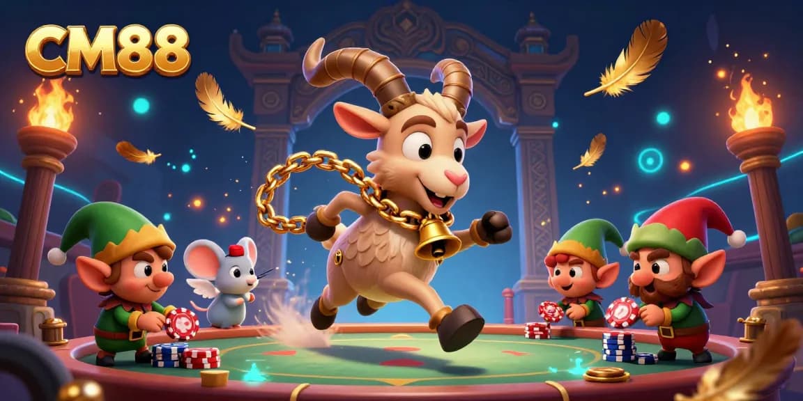 Experience dynamic gameplay at CM88 with a festive 3D casino featuring unique characters and elements.