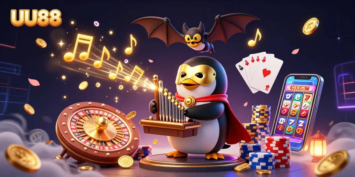 Experience thrilling gameplay at UU88 with dynamic casino elements in an engaging 3D scene.