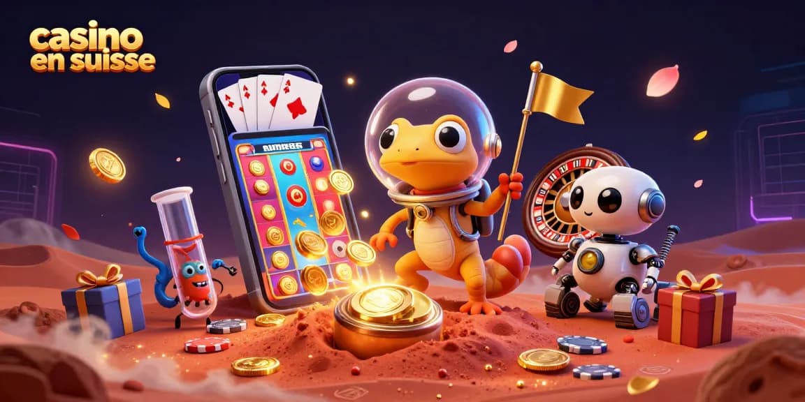 Gagnez aux jeux dans un casino en Suisse avec un environnement futuriste et captivant.