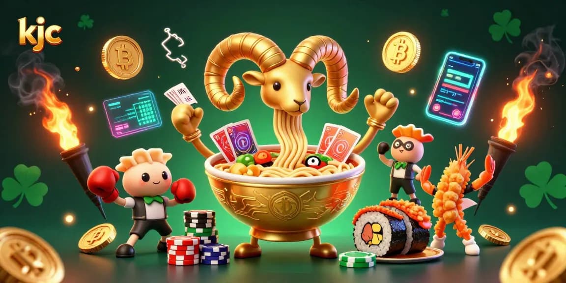 KJC excels in engaging online casino games with vibrant characters and interactive crypto elements.