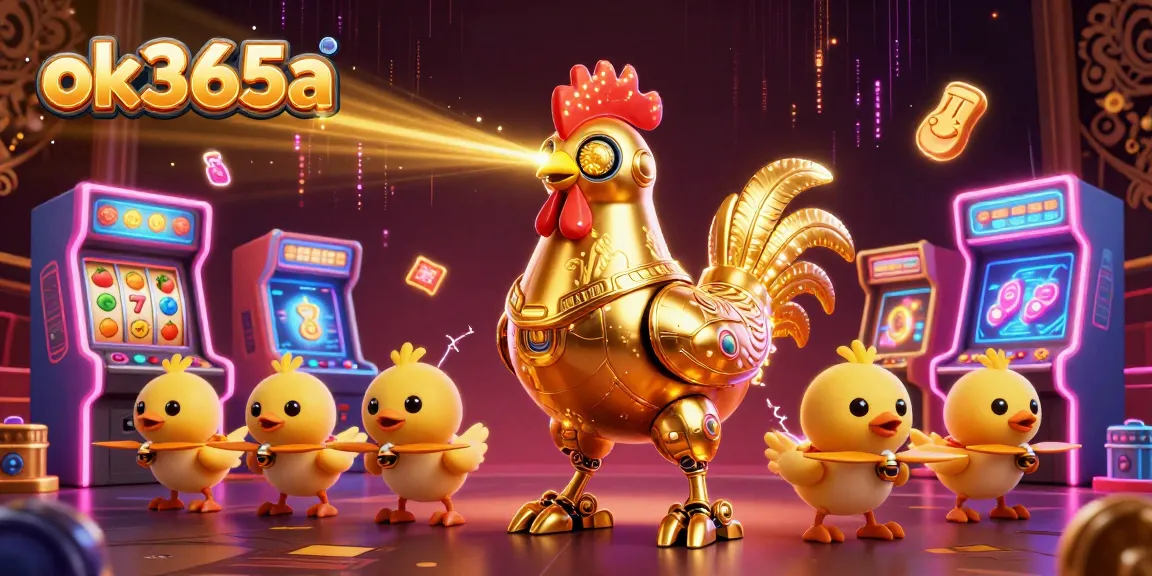Engage in thrilling gameplay at ok365a with vibrant slot machines and a retro-futuristic experience.