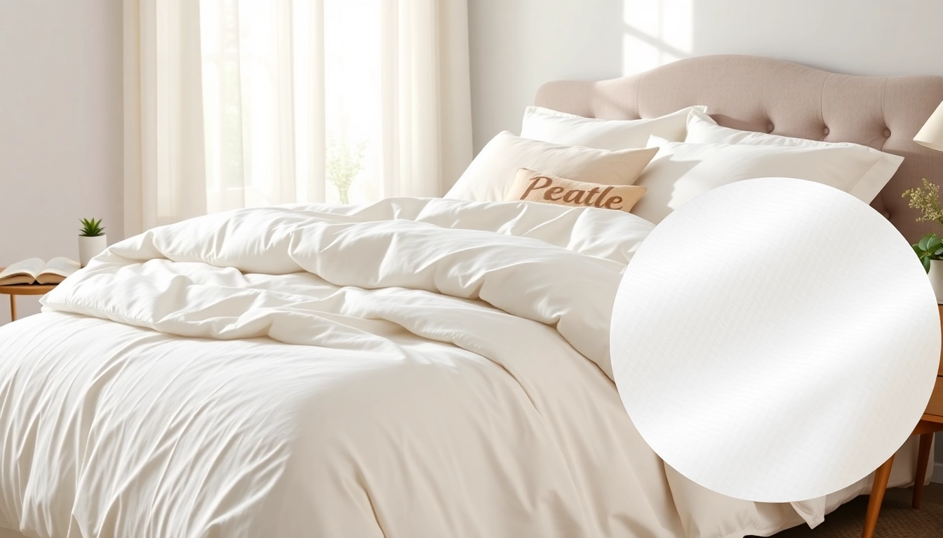 Discover wat is percale katoen through this elegant bedding set, highlighting its soft texture and quality craftsmanship.