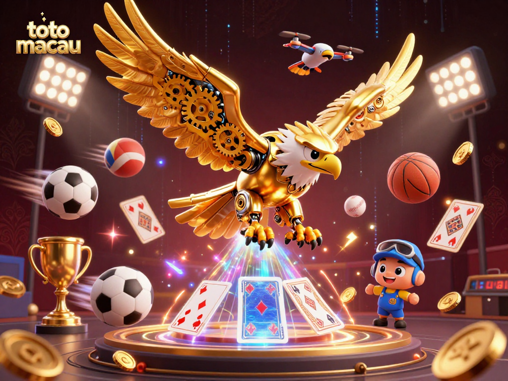 Engage in toto macau with an energetic display of sports-themed betting elements and dynamic characters.
