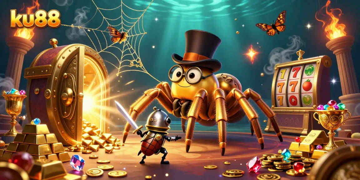 Engage in thrilling gameplay at ku88 with a vibrant casino illustration full of energy and excitement.