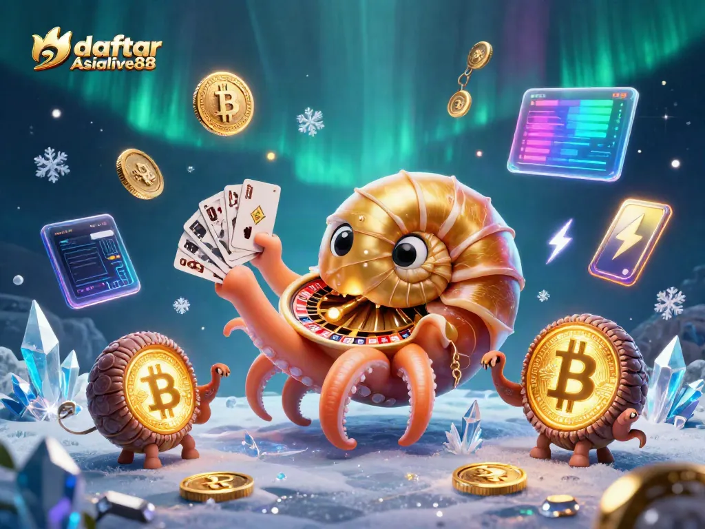 Engage in thrilling action at daftar Asialive88 with vibrant cards and glowing crypto coins.
