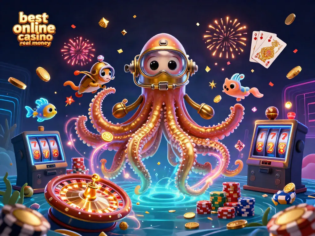 Experience the thrill of the best online casino real money with vibrant characters and game elements in a 3D wonderland.